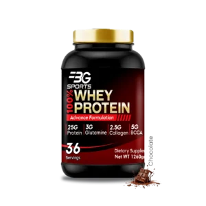 BG Sports Whey Protein Chocolate Jar